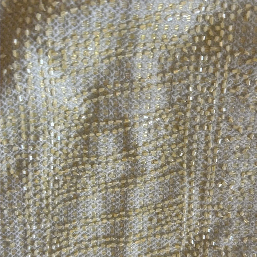 Carmen Marc Valvo Signature 2000’s Vintage Y2K Beaded Butter Yellow Skirt Sz 10